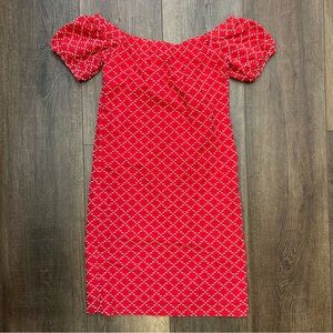 Ann Taylor red petite dress